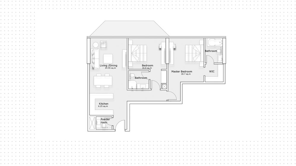 Immobilie kaufen - 2 Zimmer - Yas Bay, VAE – Bild 1