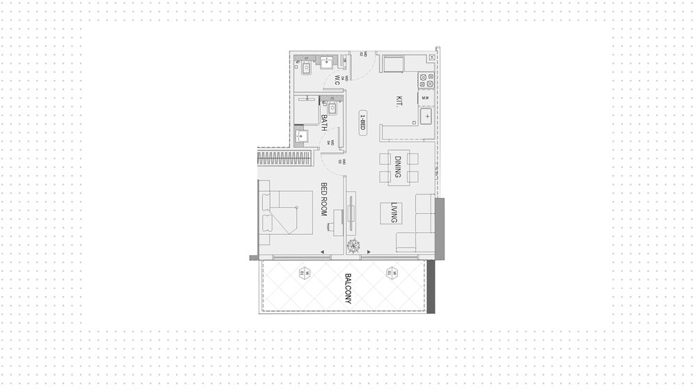 Acheter un bien immobilier - 1 pièce - Jumeirah Village Circle, Émirats arabes unis – image 1