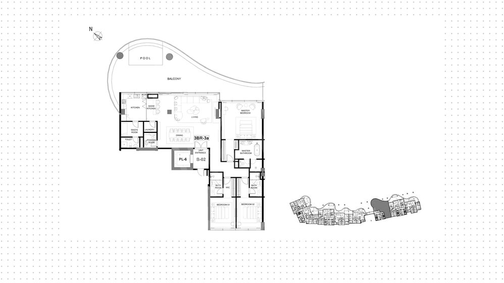 5 Wohnungen kaufen  - 3 Zimmer - Al Safa, VAE – Bild 10
