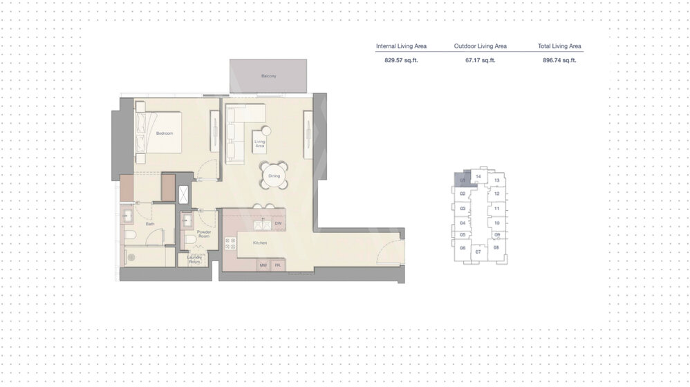 Compre 5080 apartamentos  - Dubai, EAU — imagen 21