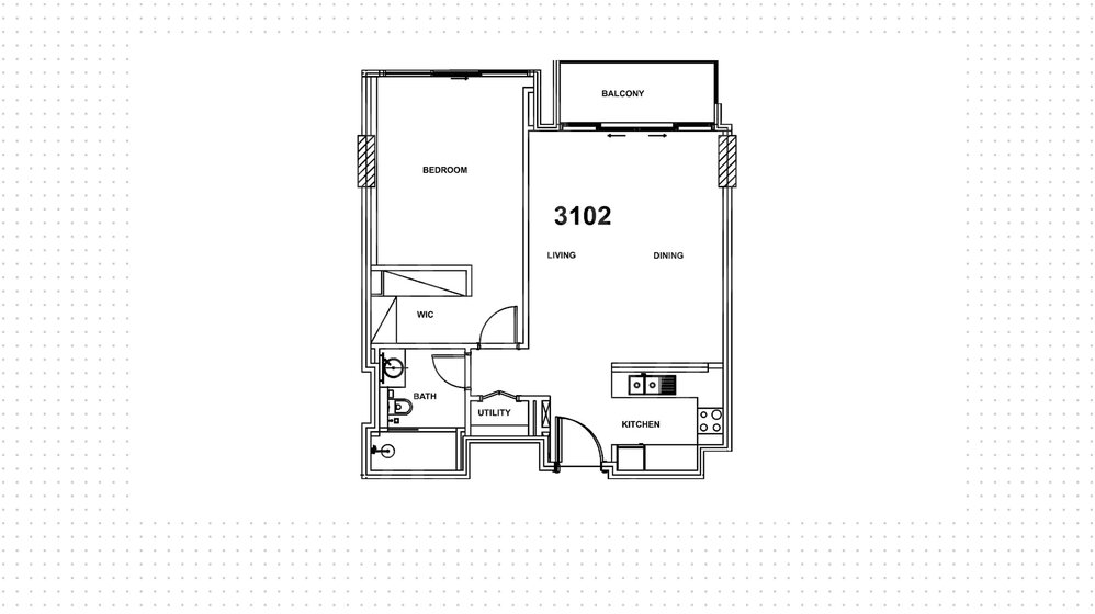 Compre 1184 apartamentos  - 1 habitación - Dubai, EAU — imagen 17