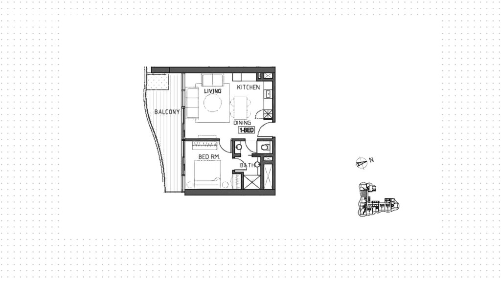 Апартаменты на продажу - Дубай - Купить за 538 900 $ - изображение 1