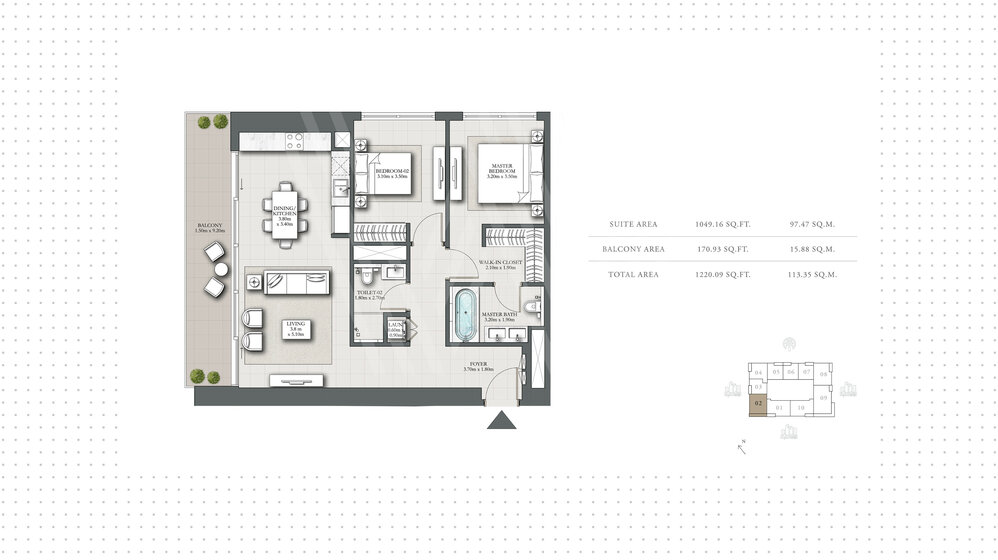 Acheter 369 appartements - Dubai Marina, Émirats arabes unis – image 5