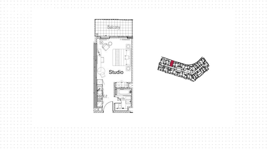 Stüdyo daireler satılık - Dubai - $265.500 fiyata satın al – resim 1