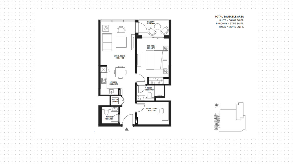 Купить недвижимость - 1 комнатные - MBR City, ОАЭ - изображение 1
