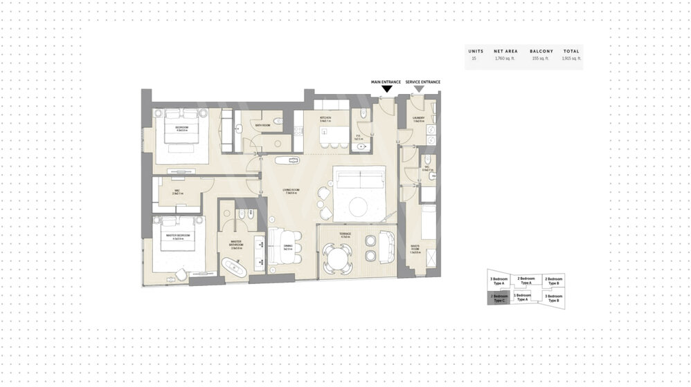 Immobilie kaufen - 2 Zimmer - Jumeira Bay, VAE – Bild 1