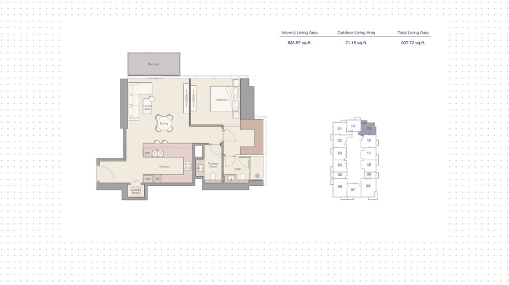 Immobilie kaufen - 1 Zimmer - Jumeirah Lake Towers, VAE – Bild 18