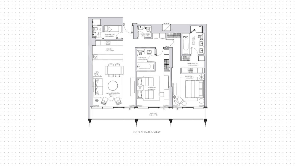 Апартаменты на продажу - город Дубай - Купить за 952 637 $ - изображение 11