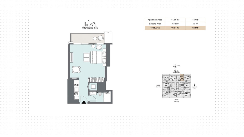 Апартаменты на продажу - Дубай - Купить за 413 900 $ - изображение 1