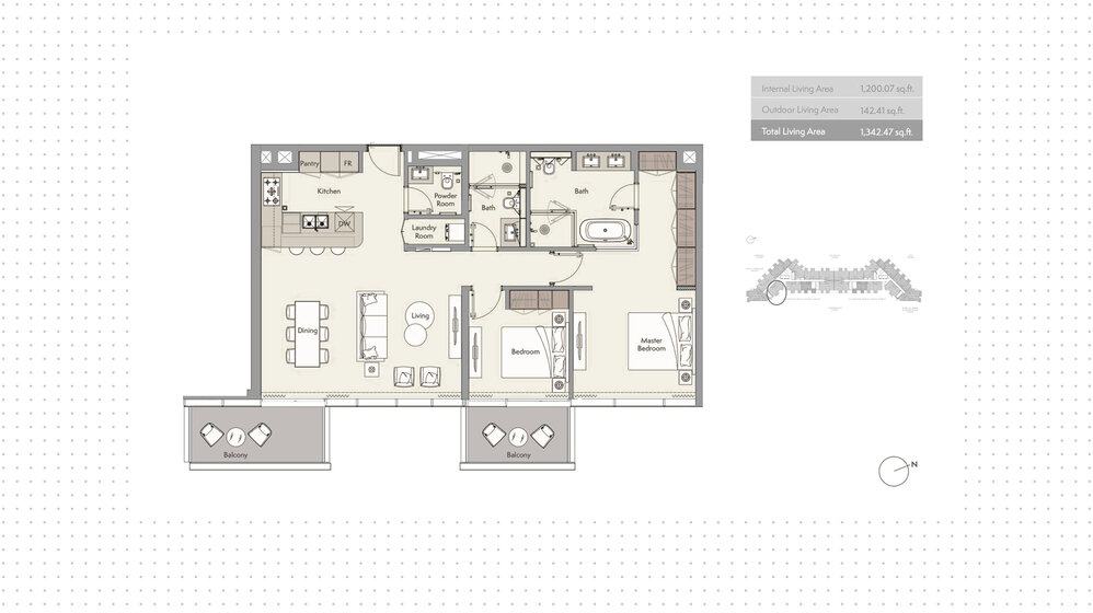 Immobilie kaufen - 2 Zimmer - Palm Jumeirah, VAE – Bild 21