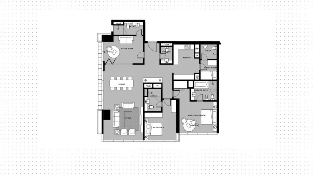 Купить недвижимость - 2 комнатные - Al Reem Island, ОАЭ - изображение 5