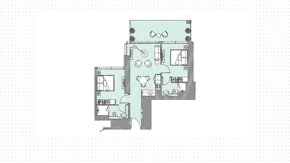 Immobilie kaufen - 2 Zimmer - Business Bay, VAE – Bild 16