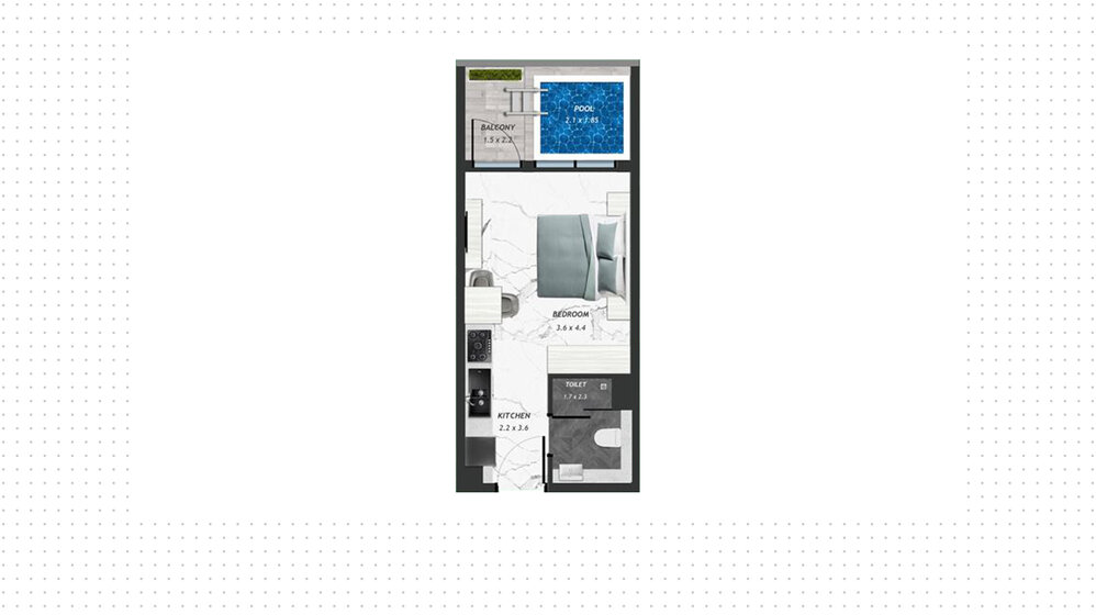 Апартаменты на продажу - Дубай - Купить за 267 029 $ - изображение 22