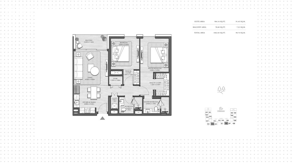Апартаменты на продажу - Дубай - Купить за 631 700 $ - изображение 1