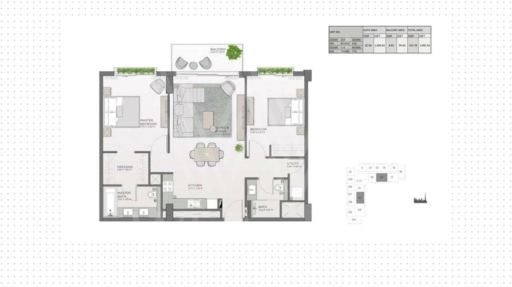 Compre 1127 apartamentos  - 2 habitaciones - EAU — imagen 5