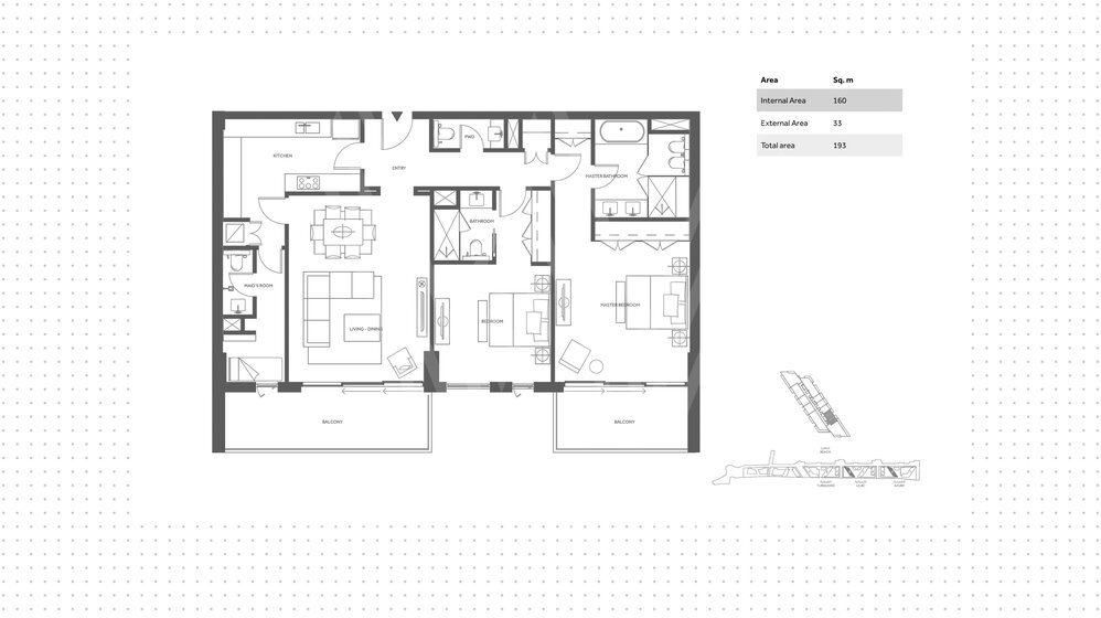 Купить 81 апартамент - 2 комнатные - Saadiyat Island, ОАЭ - изображение 14