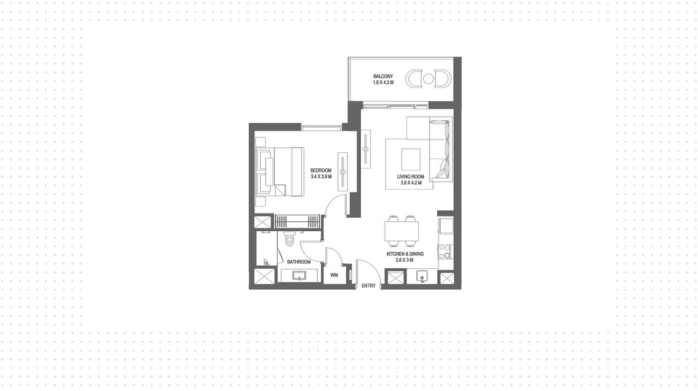 Immobilie kaufen - 1 Zimmer - Abu Dhabi, VAE – Bild 13
