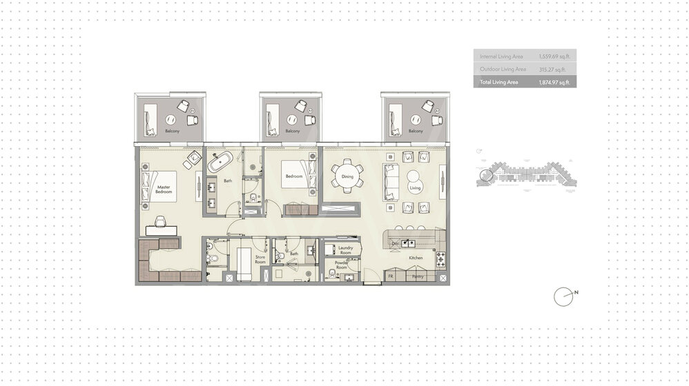 Compre una propiedad - 2 habitaciones - Palm Jumeirah, EAU — imagen 9