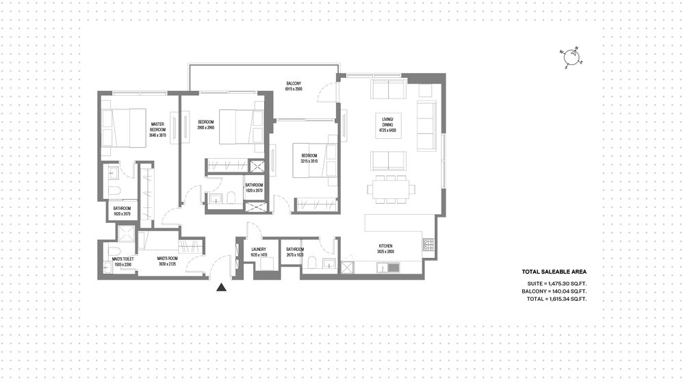Compre una propiedad - 3 habitaciones - EAU — imagen 1