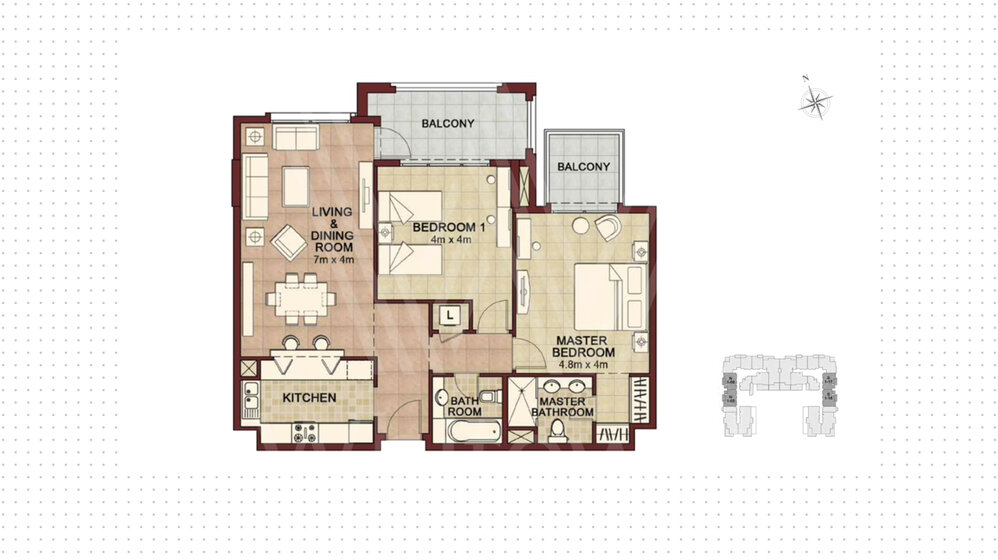 Immobilie kaufen - 2 Zimmer - Yas Island, VAE – Bild 16