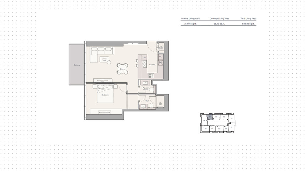 Immobilie kaufen - 1 Zimmer - Jumeirah Lake Towers, VAE – Bild 10