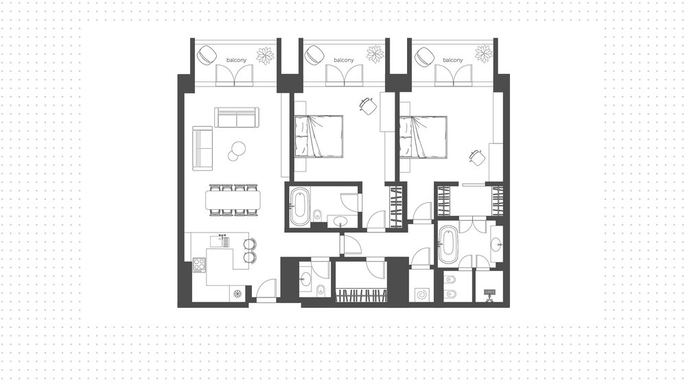 Купить недвижимость - 2 комнатные - Al Kasir, ОАЭ - изображение 5