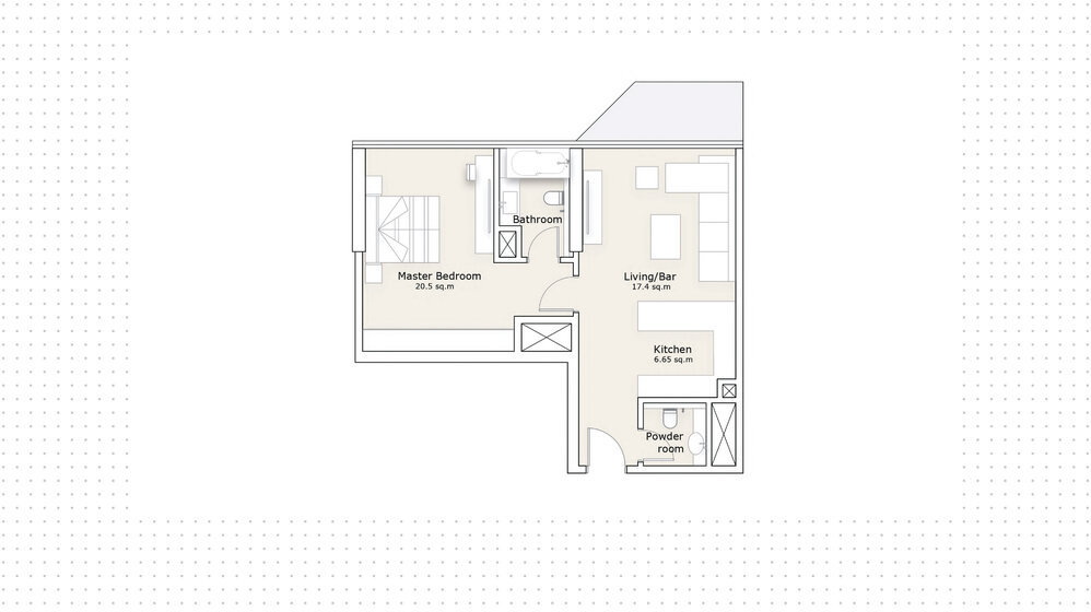 Immobilie kaufen - 1 Zimmer - Yas Bay, VAE – Bild 9