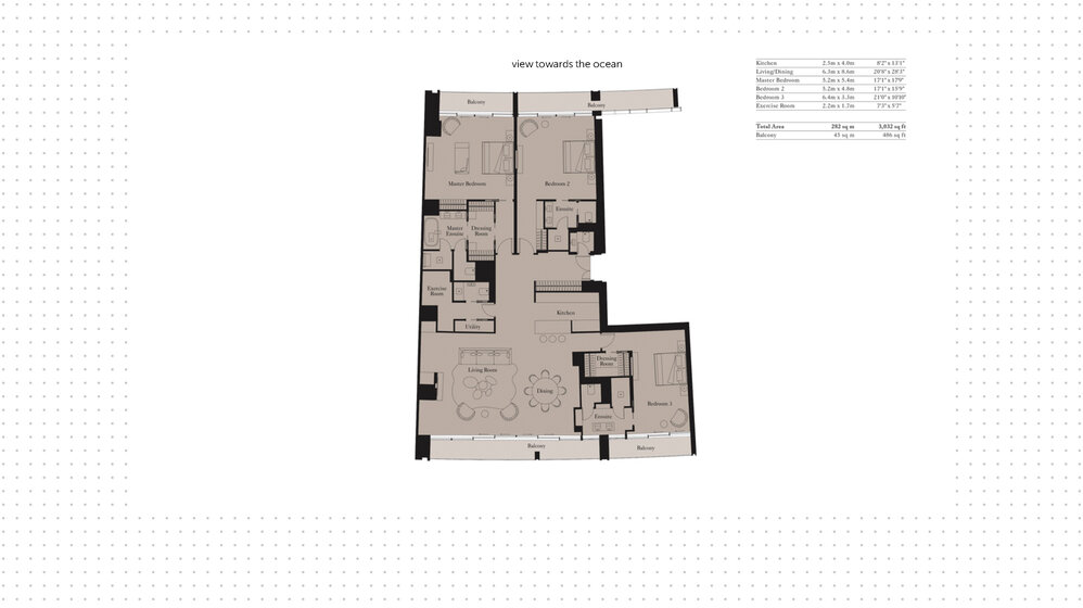 Compre 340 apartamentos  - 3 habitaciones - EAU — imagen 9