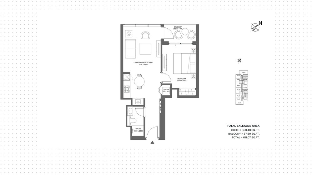 Compre una propiedad - 1 habitación - Sobha Hartland, EAU — imagen 9