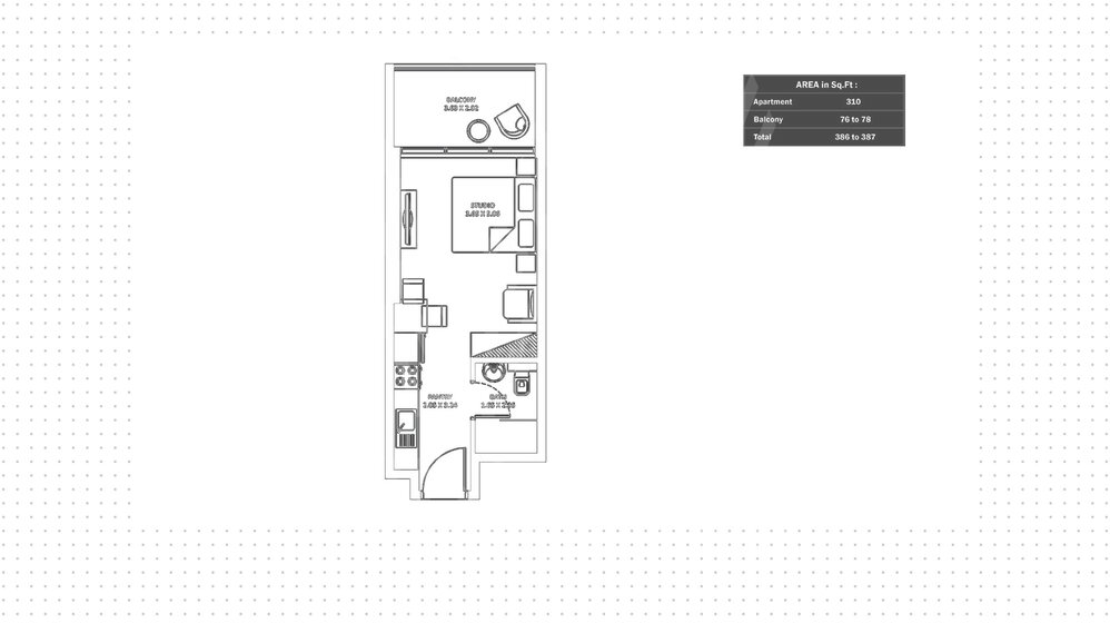 5237 stüdyo daire satın al - Dubai, BAE – resim 1