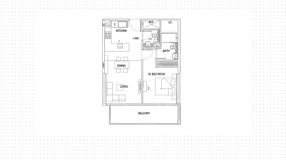 Купить 53 апартамента  - 1 комнатные - Jumeirah Village Circle, ОАЭ - изображение 25