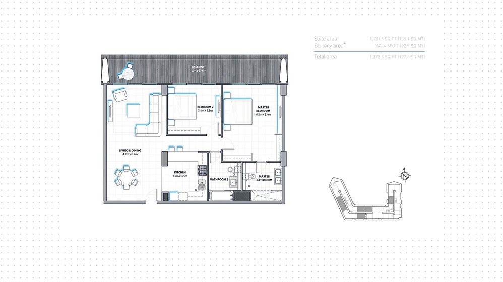 Compre una propiedad - 2 habitaciones - EAU — imagen 25