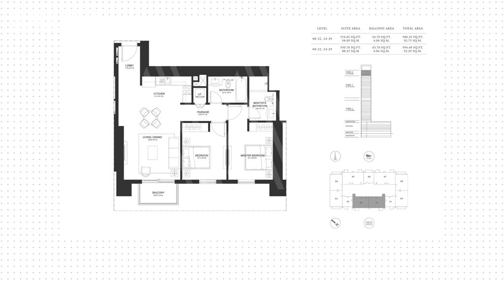 Apartamentos a la venta - Dubai - Comprar para 811.400 $ — imagen 1