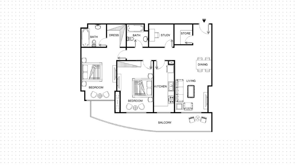 Immobilie kaufen - 2 Zimmer - Arjan, VAE – Bild 5