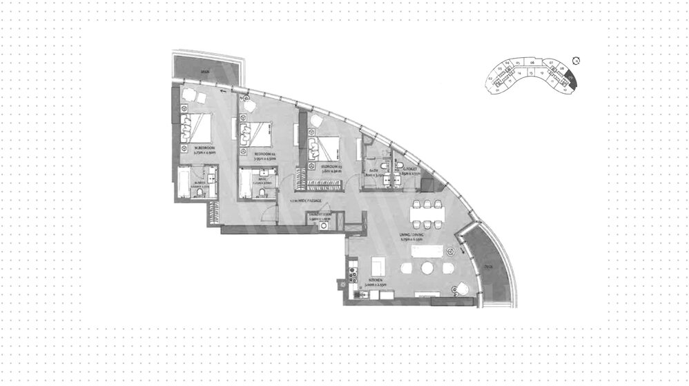 Compre 18 apartamentos  - 3 habitaciones - Business Bay, EAU — imagen 21