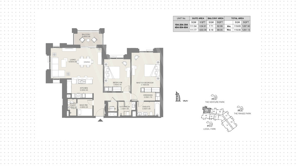 20 Wohnungen kaufen  - 2 Zimmer - Madinat Jumeirah Living, VAE – Bild 16