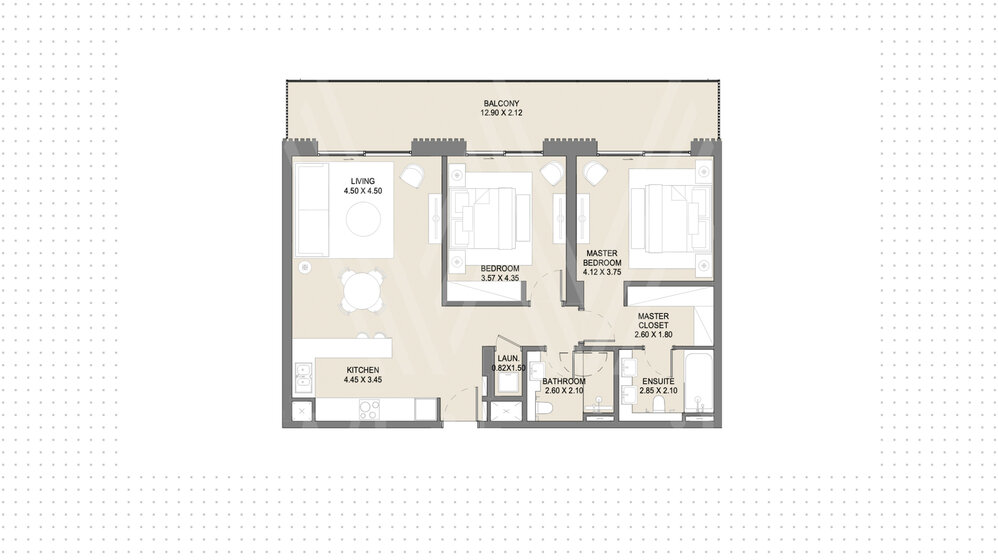 1127 stüdyo daire satın al - 2 odalı - BAE – resim 17