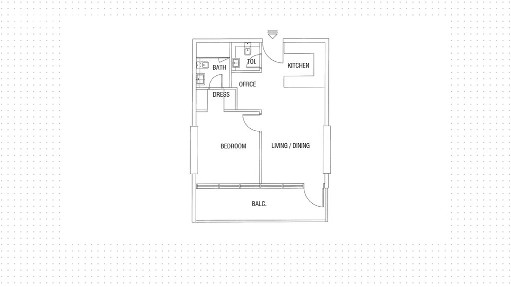 Апартаменты на продажу - Дубай - Купить за 462 900 $ - изображение 1