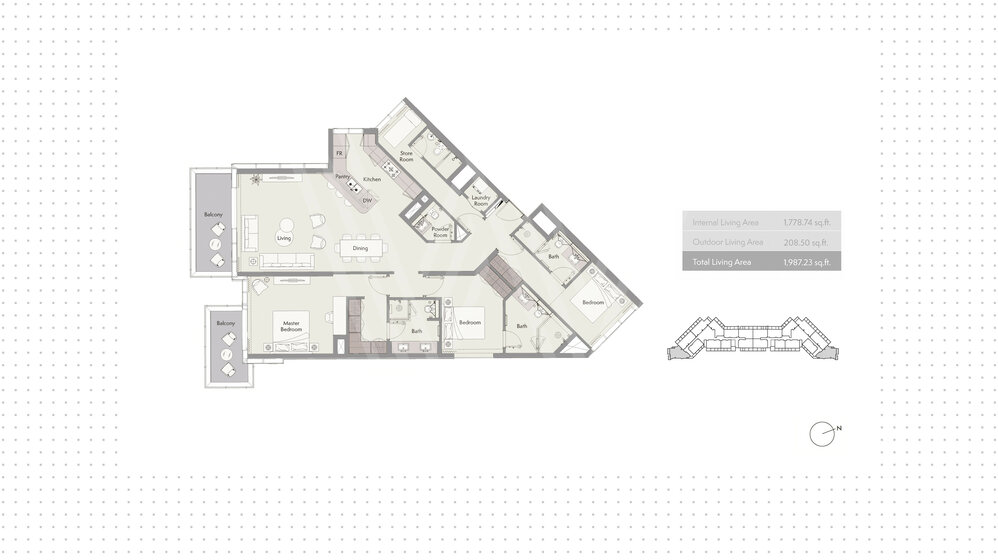 Immobilie kaufen - 3 Zimmer - Dubai Hills Estate, VAE – Bild 18
