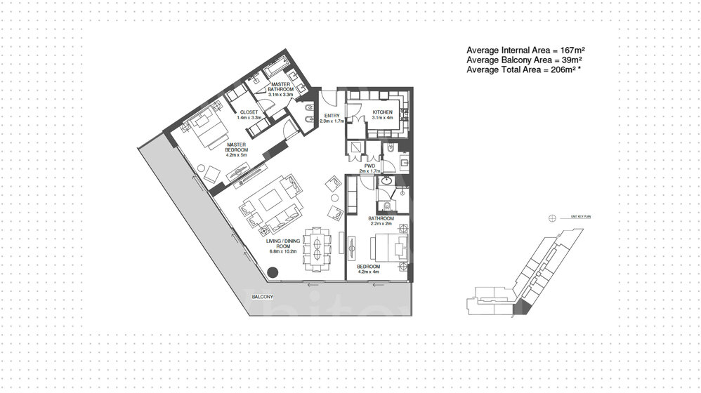 Compre 81 apartamentos  - 2 habitaciones - Saadiyat Island, EAU — imagen 13