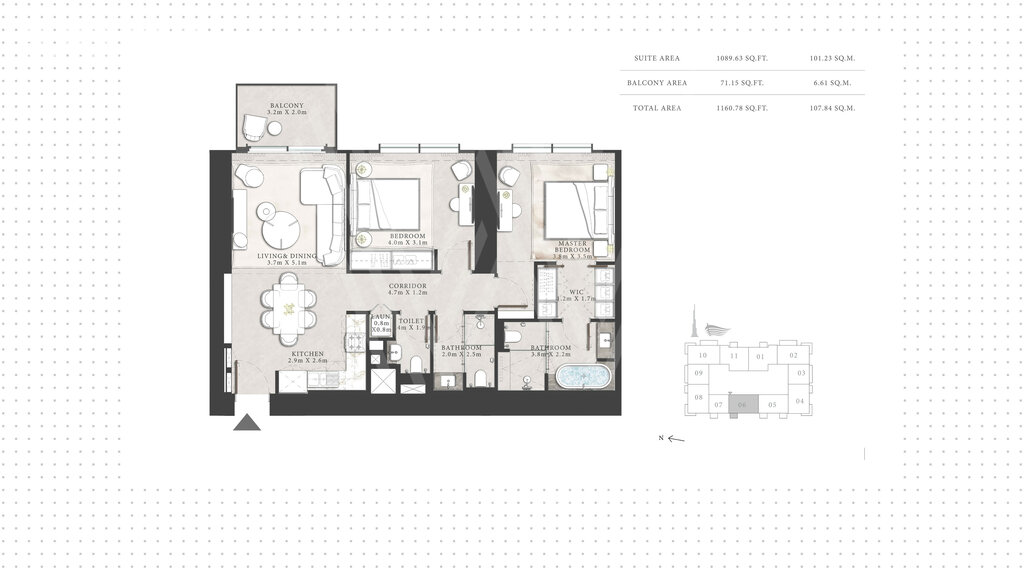 Apartamentos a la venta - Dubai - Comprar para 1.018.400 $ — imagen 1