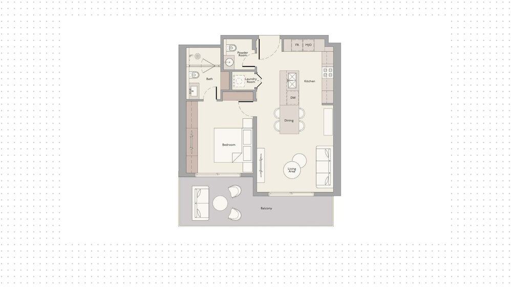 Купить недвижимость - 1 комнатные - Meydan City, ОАЭ - изображение 5