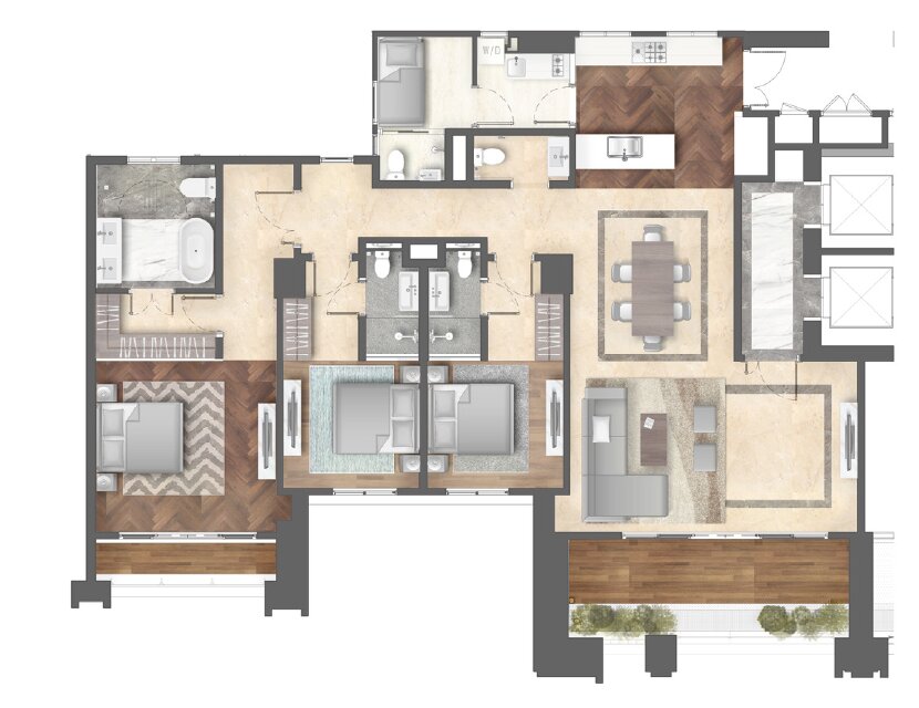 Le Parc at Thamrin Nine Complex – resim 2